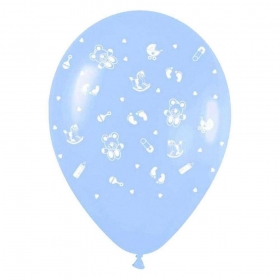 Γαλαζια Μπαλονια Με Παιδικα Παιχνιδια 12'' (30Cm) – ΚΩΔ.:13512272-Bb