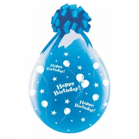 Τυπωμενα Μπαλονια Latex Διαφανα Γυαλας «Happy Birthday» 18΄΄ (45Cm)  – ΚΩΔ.:13518390Hb-Bb