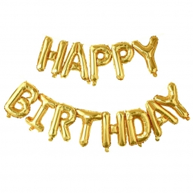 Μπαλονι Foil Γενεθλιων Χρυσο «Happy Birthday» 40Cm – ΚΩΔ.:207117-Bb
