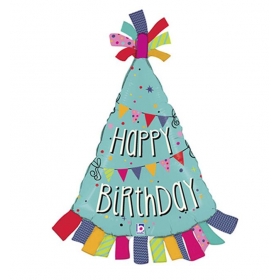 Μπαλονι Foil Γενεθλιων Supershape Καπελο «Happy Birthday» 85Cm – ΚΩΔ.:35137-Bb