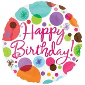 Μπαλονι Foil Γενεθλιων «Happy Birthday» Πουα 45Cm – ΚΩΔ.:518162-Bb