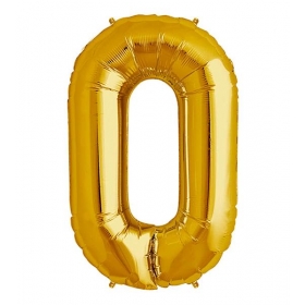 Μπαλονι Foil Χρυσος 40Cm (14") Αριθμος Μηδεν – ΚΩΔ.:526N80-Bb
