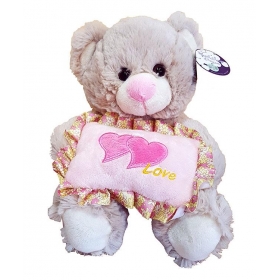 Λουτρινο Αρκουδακι Με Μαξιλαρακι "Love" 25Cm - ΚΩΔ:Gb206430-Bb