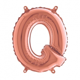 Μπαλονι Foil Ροζ-Χρυσο 35Cm Γραμμα Q – ΚΩΔ.:143623Rg-Bb