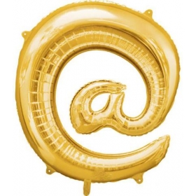 Μπαλονι Foil Χρυσο 101Cm Συμβολο @  – ΚΩΔ.:526Lg01-Bb