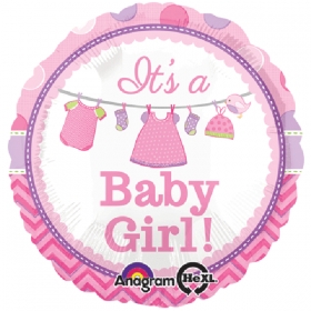 Μπαλονι Foil 45Cm Για Γεννηση «It'S A Baby Girl» – ΚΩΔ.:530909-Bb