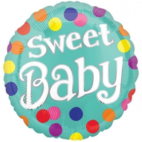 Μπαλονι Foil 45Cm Για Γεννηση «Sweet Baby» Πουα  – ΚΩΔ.:535200-Bb