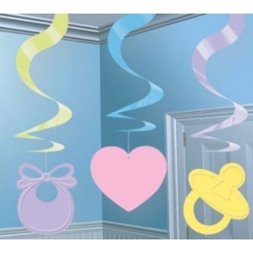 Διακοσμητικα Οροφης Που Κρεμονται 'Baby Shower' 5 Τεμ. - ΚΩΔ:679661-Bb