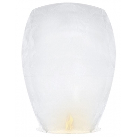 Λευκο Μεγαλο Χαρτινο Ιπταμενο Φαναρακι 37Χ53Χ95Cm - ΚΩΔ:Lamp5T-008-Bb