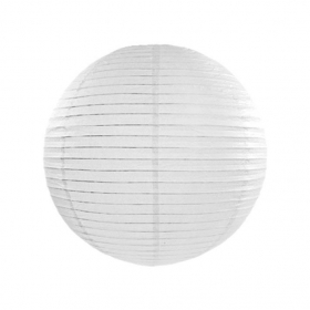 Χαρτινη Λευκη Διακοσμητικη Μπαλα Φαναρακι 25Cm - ΚΩΔ:Lap25-008-Bb