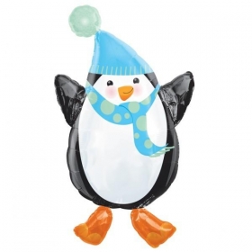 Μπαλονι Foil Super Shape «Ευτυχισμένες Διακοπές» Πιγκουινος 45X81Cm – ΚΩΔ.:11643-Bb