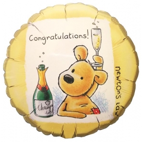 Μπαλονι Foil 45Cm Για Αποφοιτηση Congratulations Με Αρκουδακι – ΚΩΔ.:28060-Bb