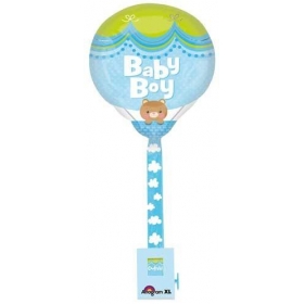 Μπαλονι Foil 40X81Cm Για Γεννηση Με Ευχετηρια Καρτα «Baby Boy»– ΚΩΔ.:526099-Bb