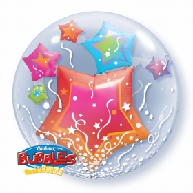 Μπαλονι Foil 24"(61Cm) Αστερια Bubble Διπλο – ΚΩΔ.:15616-Bb