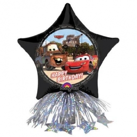 Μπαλονι Foil 35Cm Center Piece Αυτοκινητα Disney «Happy Birthday» Με Βαριδιο Και Κορδελες – ΚΩΔ.:16251-Bb