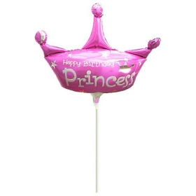 Μπαλονι Foil Mini Shape (38X42Cm) «Happy Birthday Princess»– ΚΩΔ.:207159-Bb