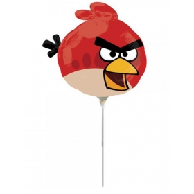 Μπαλονι Foil 23Cm Mini Shape Κοκκινο Angry Bird – ΚΩΔ.:525694-Bb