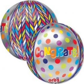 Μπαλονι Foil 35Cm Για Αποφοιτηση Orbz «Congrats»– ΚΩΔ.:528373-Bb