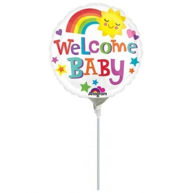 Μπαλονι Foil Mini Shape 9''(23Cm) «Welcome Baby» Χρωματα – ΚΩΔ.:533719-Bb