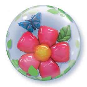 Μπαλονι Foil 24"(61Cm) Λουλουδι Bubble Διπλο – ΚΩΔ.:68806-Bb