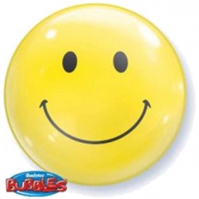 Μπαλονι Foil 22"(56Cm) Smile Face  Bubble Μεμονωμενο Με Φουσκα – ΚΩΔ.:68817-Bb
