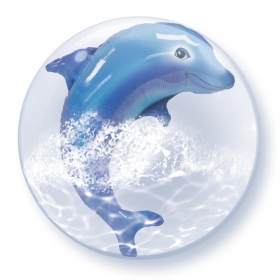 Μπαλονι Foil 24"(61Cm) Δελφινι Bubble Διπλο – ΚΩΔ.:84127-Bb