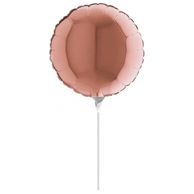 Μπαλονι Foil 10"(25Cm) Mini Shape Στρογγυλο Χρυσο-Ροζ – ΚΩΔ.:09123Rg-Bb