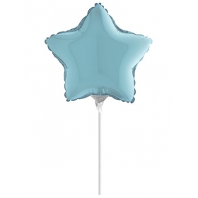 Μπαλονι Foil 10"(25Cm) Mini Shape Αστερι Παστελ Μπλε – ΚΩΔ.:09221-Bb