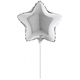 Μπαλονι Foil 10"(25Cm) Mini Shape Αστερι Ασημι – ΚΩΔ.:09209-Bb