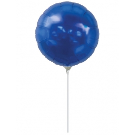 Μπαλονι Foil 7"(18Cm) Mini Shape Στρογγυλο Μπλε – ΚΩΔ.:206197-Bb