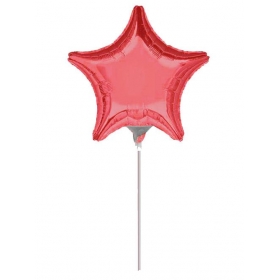 Μπαλονι Foil 7"(18Cm) Mini Shape Αστερι Κοκκινο – ΚΩΔ.:206202-Bb