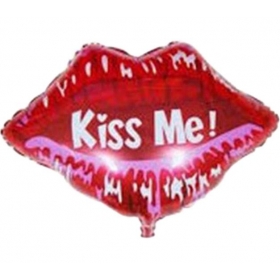 Μπαλονι Foil 41X59Cm Super Shape Χειλη «Kiss Me»- ΚΩΔ.:206276-Bb