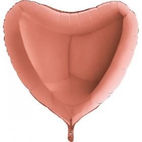 Μπαλονι Foil 36"(91Cm) Καρδια Ροζ-Χρυση – ΚΩΔ.:36023Rg-Bb