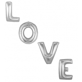 Μπαλονι Foil 100Cm Super Shape Ασημι «Love»- ΚΩΔ.:526Lg01-Bb
