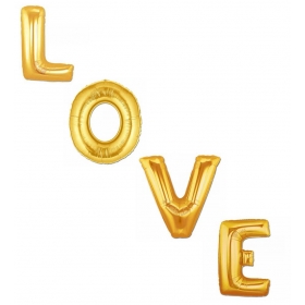 Μπαλονι Foil 100Cm Super Shape Χρυσο «Love» - ΚΩΔ.:526Lg01-Bb