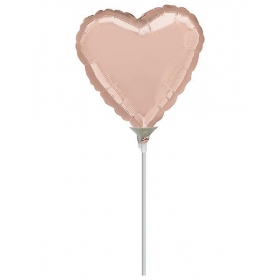 Μπαλονι Foil 10"(25Cm) Mini Shape Καρδια Ροζ-Χρυση – ΚΩΔ.:5361899-Bb