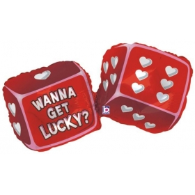 Μπαλονι Foil 100Cm Super Shape Ζαρια «Wanna Get Lucky»– ΚΩΔ.:85346-Bb