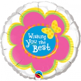 Μπαλονι Foil 45Cm «Wishing You The Best» Λουλουδι  – ΚΩΔ.:99094-Bb