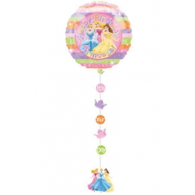 Μπαλονι Foil 91Cm Πριγκιπισσες Disney «Happy Birthday» Με Κορδελα Και Κοπτικα – ΚΩΔ.:11149-Bb