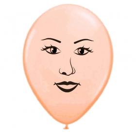 Τυπωμενα Μπαλονια Latex Προσωπο Γυναικας Μπεζ 12" (30Cm) – ΚΩΔ.:13512284-Bb