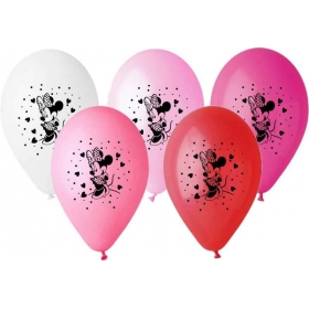 Τυπωμενα Μπαλονια Latex Minnie Mouse Σε 3 Χρωματα 12" (30Cm) – ΚΩΔ.:13512457-Bb
