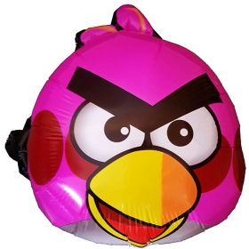 Μπαλονι Foil 40Cm Super Shape Φουξια Angry Bird -ΚΩΔ.:206183-Bb