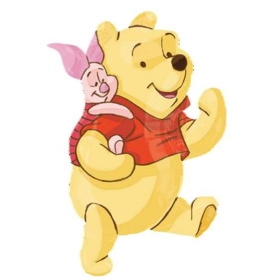 Μπαλονι Foil 103X65Cm Super Shape Winnie The Pooh Και Γουρουνακι Street -ΚΩΔ.:22924-Bb