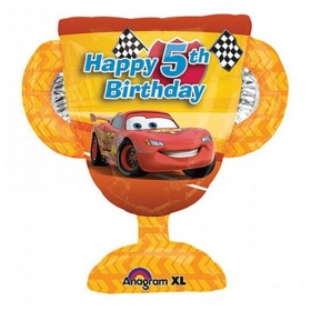 Μπαλονι Foil 66X69Cm Super Shape Cars Κυπελλο «Happy 5Th Birthday» – ΚΩΔ.:526391-Bb