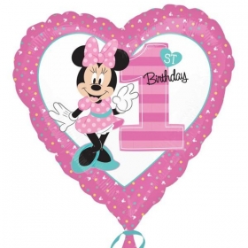 Μπαλονι Foil 45Cm Minnie Mouse «1St Birthday» – ΚΩΔ.:534350-Bb