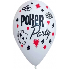 Τυπωμενα Μπαλονια Latex Poker Party 12" (30Cm) – ΚΩΔ.:60750-Bb
