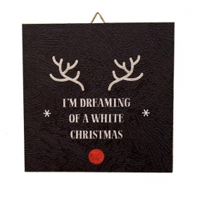 Χριστουγεννιατικο Καδρακι Dreaming Of A White Xmas - ΚΩΔ:D1801-16-Bb