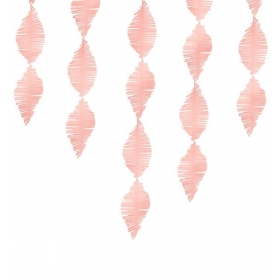 Ροζ Διακοσμητικη Κρεπ Γιρλαντα - ΚΩΔ:Glk1-081J-Bb