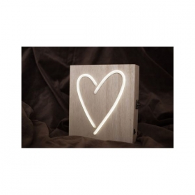 Κουτι Για Στεφανα Με Καρδια Led Φωτιζομενη Με Διακοπτη - ΚΩΔ:Ls4-Rn