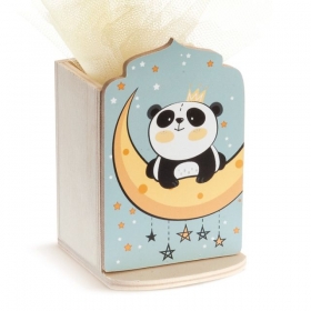 Ξυλινη Μολυβοθηκη Panda - ΚΩΔ:Ml910-Pr